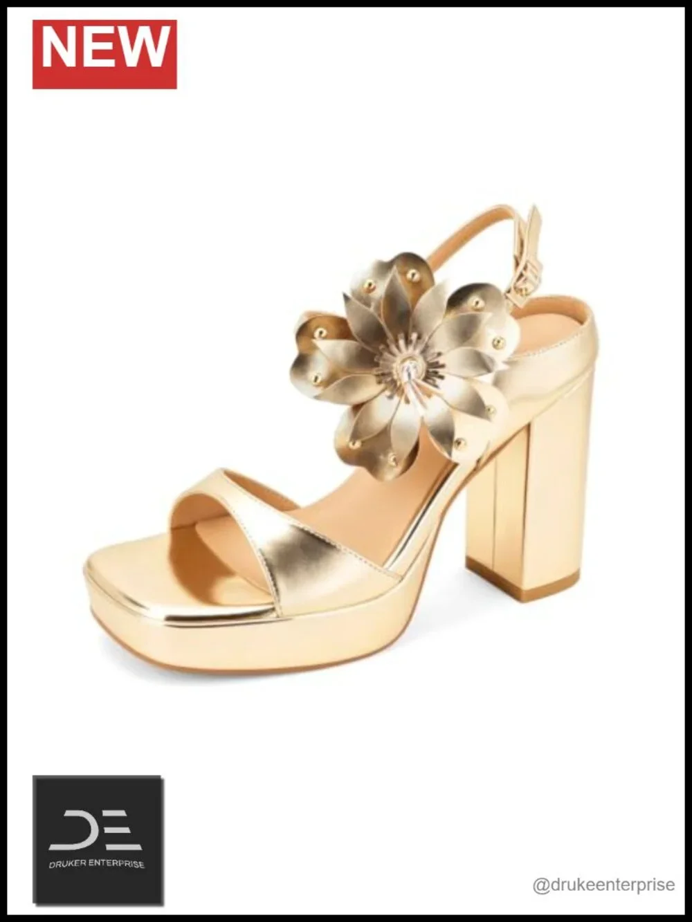 Chunky Block Heel Platform Sandals Open Toe Ankle Strap Women's